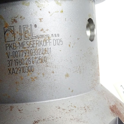 JEL PKD-Messerkopf D=125 z=10 HSK-A100 V-007793.0332.01.01 mit Lagerspuren - Maranos.de