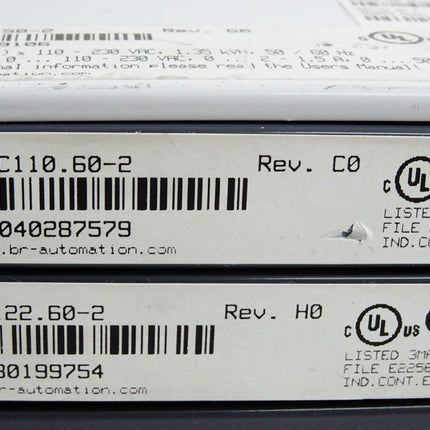 B&R Acopos 1010 Servoverstärker 8V1010.50-2 Rev. G0 + 8AC110.60-2 + 8AC122.60-2