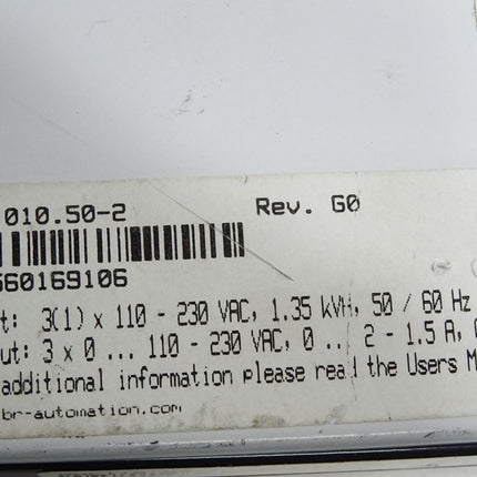 B&R Acopos 1010 Servoverstärker 8V1010.50-2 Rev. G0 + 8AC110.60-2 + 8AC122.60-2