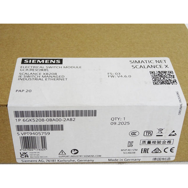 Siemens Scalance XB208 6GK5208-0BA00-2AB2 / Neu OVP versiegelt - Maranos.de