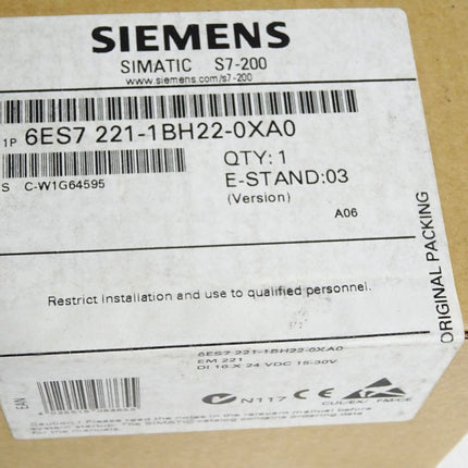 Siemens S7-200 6ES7221-1BH22-0XA0 6ES7 221-1BH22-0XA0 / Neu OVP versiegelt - Maranos.de