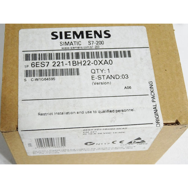 Siemens S7-200 6ES7221-1BH22-0XA0 6ES7 221-1BH22-0XA0 / Neu OVP versiegelt - Maranos.de