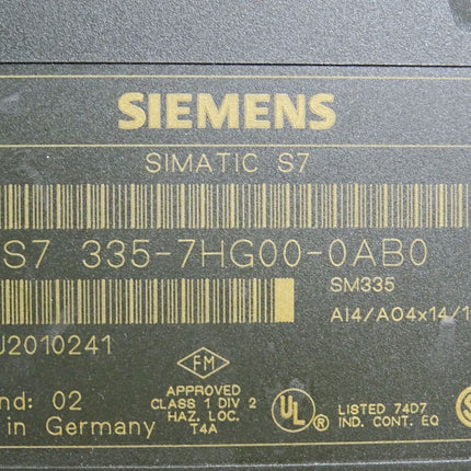 Siemens S7-300 SM335 6ES7335-7HG00-0AB0 6ES7 335-7HG00-0AB0 - Maranos.de