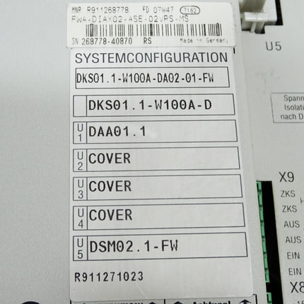 Indramat DKS01.1-W100A-DA02-01-FW R911271023 DKS Intelligent Digital Servo Drive - Maranos.de