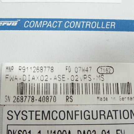 Indramat DKS01.1-W100A-DA02-01-FW R911271023 DKS Intelligent Digital Servo Drive - Maranos.de
