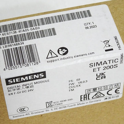 Siemens ET200S F-DI 6ES7138-4FA05-0AB0 6ES7 138-4FA05-0AB0 / Neu OVP versiegelt