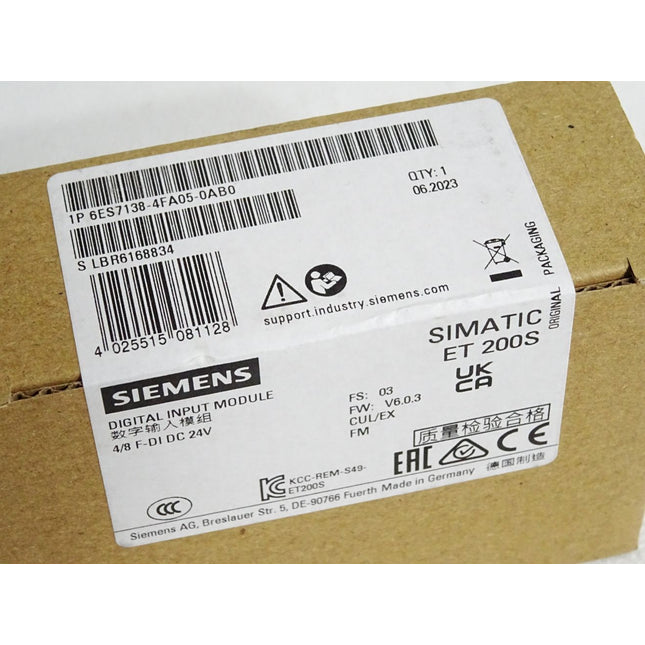 Siemens ET200S F-DI 6ES7138-4FA05-0AB0 6ES7 138-4FA05-0AB0 / Neu OVP versiegelt