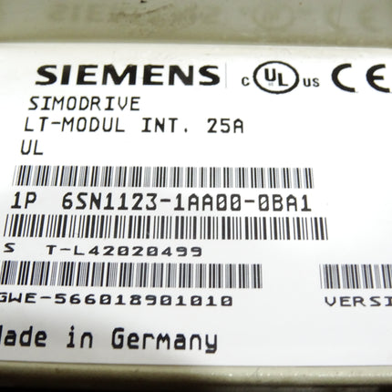 Siemens Simodrive LT-Modul INT.25A 6SN1123-1AA00-0BA1 Version A - Maranos.de
