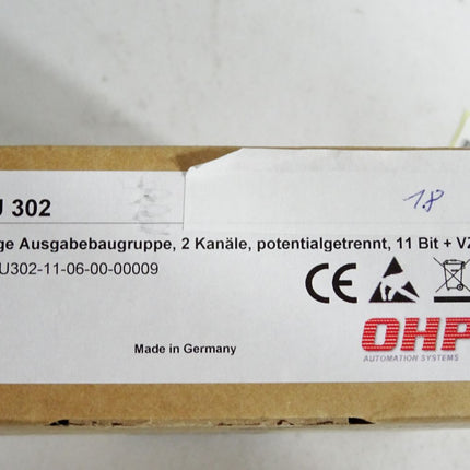 AEG DAU302 Analoge Ausgabebaugruppe 2 Kanäle / Neu