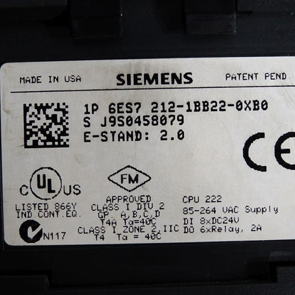 Siemens S7-200 CPU222 6ES7212-1BB22-0XB0 6ES7 212-1BB22-0XB0 - Maranos.de