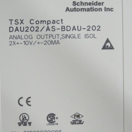 AEG Schneider Automation TSX Compact Analog Output DAU202 / AS-BDAU-202