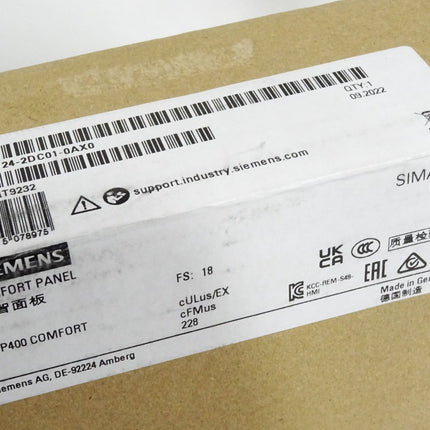 Siemens Comfort Panel KTP400 6AV2124-2DC01-0AX0 6AV2 124 / Neu OVP versiegelt - Maranos.de