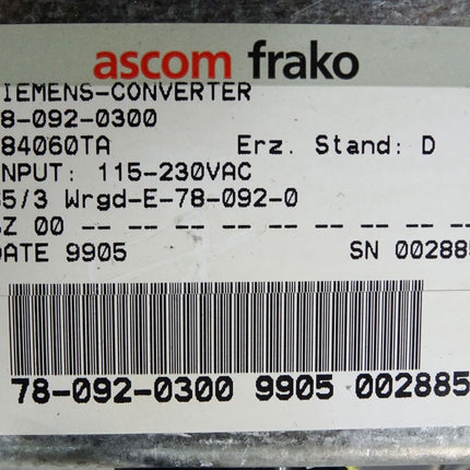 Siemens Sinumerik 840C/840CE Flachbedientafel CCFL 6FC5103-0AB03-0AA3 Version A - Maranos.de