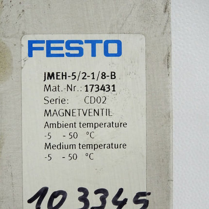 Festo Magnetventil 173431 JMEH-5/2-1/8-B / Neu OVP - Maranos.de