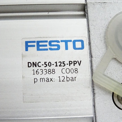 Festo Normzylinder 163388 DNC-50-125-PPV / Unbenutzt mit Lagerspuren - Maranos.de