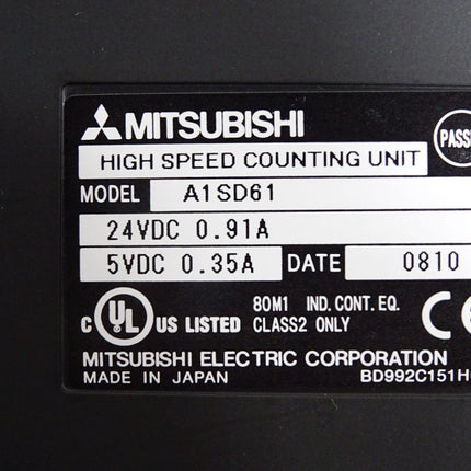 Mitsubishi Electric High Speed Counting Unit A1SD61 - Maranos.de