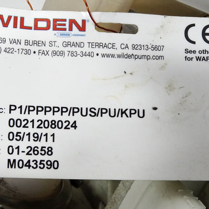 Wilden Druckluftmembranpumpe P1/PPPPP/PUS/PU/KPU - Maranos.de