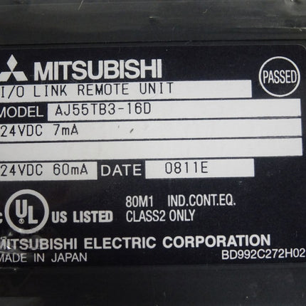 Mitsubishi Electric I/O Link Remote Unit AJ55TB3-16D / Neu - Maranos.de