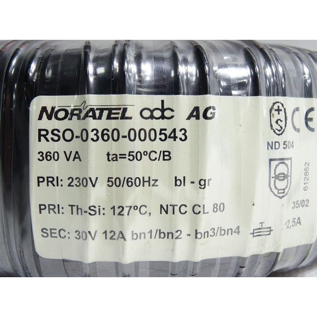 Noratel Ringkerntransformator RSO-0360-000543 230V auf 30V - Maranos.de