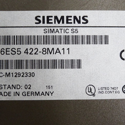 Siemens Digital input 6ES5422-8MA11 6ES5 422-8MA11