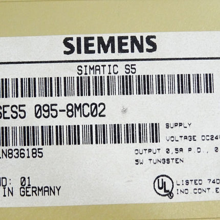 Siemens S5-95U 6ES5095-8MC02 6ES5 095-8MC02