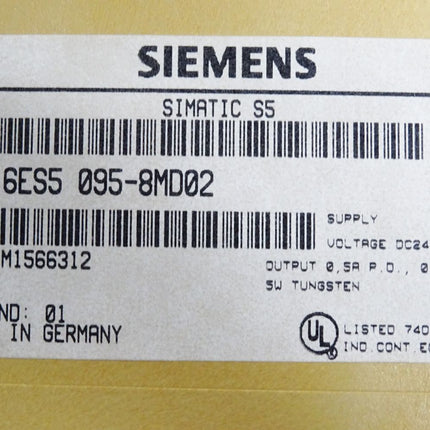 Siemens S5-95U 6ES5095-8MD02 6ES5 095-8MD02