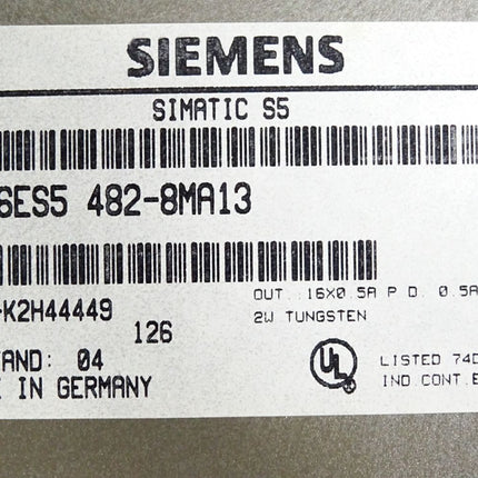 Siemens Digital Module 6ES5482-8MA13 6ES5 482-8MA13