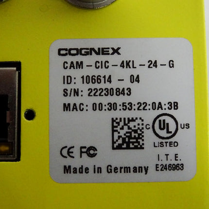 Cognex 4K line scan camera CAM-CIC-4KL-24-G 106614-04 - Maranos.de