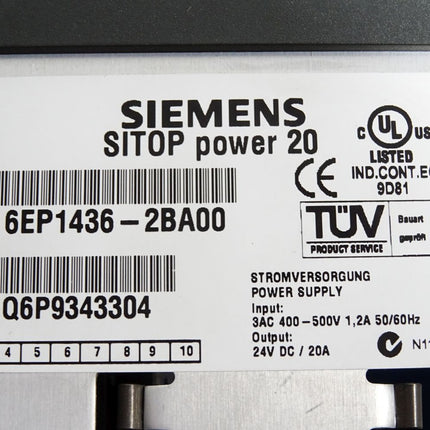 Siemens Sitop Power 20 6EP1436-2BA00 - Maranos.de