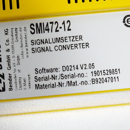 Bender Signalumsetzer SMI472-12 B92047011 - Maranos.de