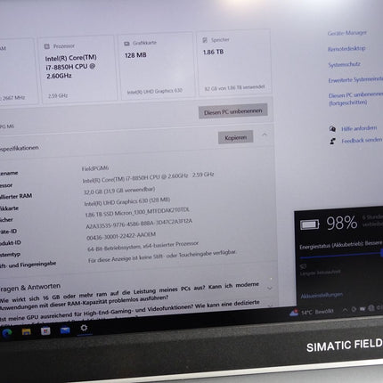 Siemens Simatic Field PG M6 Advanced 6ES7718-1CC00-0AA1 6ES7 718-1CC00-0AA1 - Maranos.de