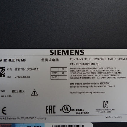 Siemens Simatic Field PG M6 Advanced 6ES7718-1CC00-0AA1 6ES7 718-1CC00-0AA1 - Maranos.de