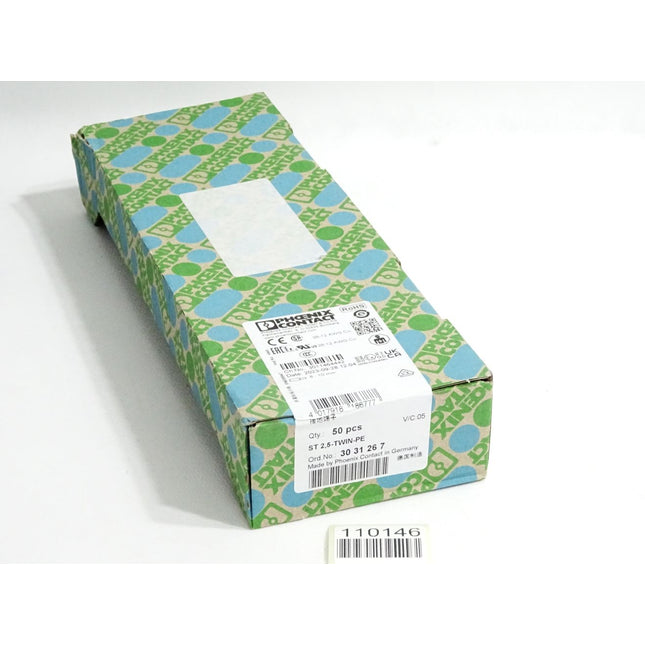 Phoenix Contact 3031267 Inhalt:50 Reihenklemme ST 2,5-TWIN-PE Neu OVP versiegelt - Maranos.de