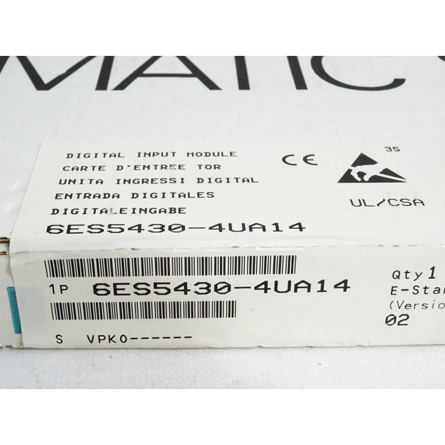 Siemens Digitaleingabe 6ES5430-4UA14 6ES5 430-4UA14 / Neu OVP