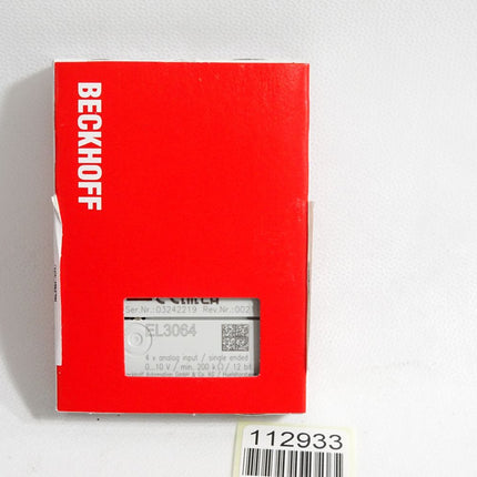 Beckhoff EL3064 Rev.0021 analoge Eingangsklemme / Neu OVP versiegelt - Maranos.de