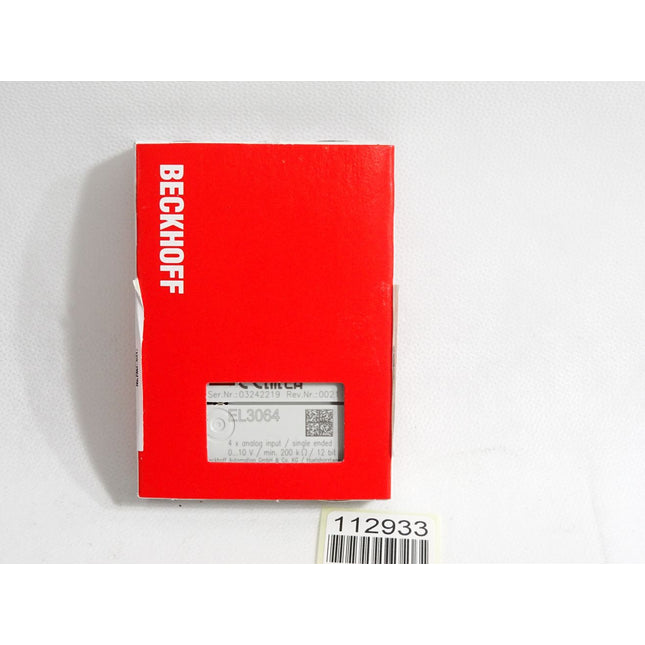 Beckhoff EL3064 Rev.0021 analoge Eingangsklemme / Neu OVP versiegelt - Maranos.de