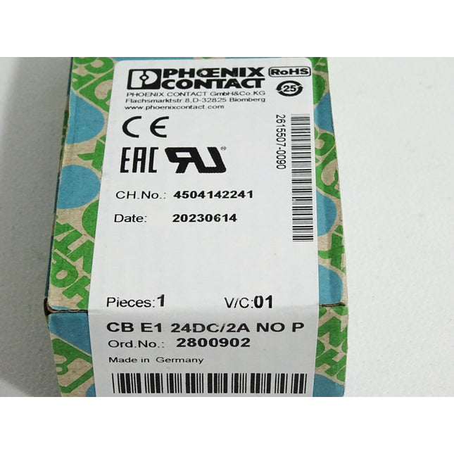 Phoenix Contact 2800902 CB E1 24DC/2A NO Geräteschutzschalter Neu OVP versiegelt - Maranos.de