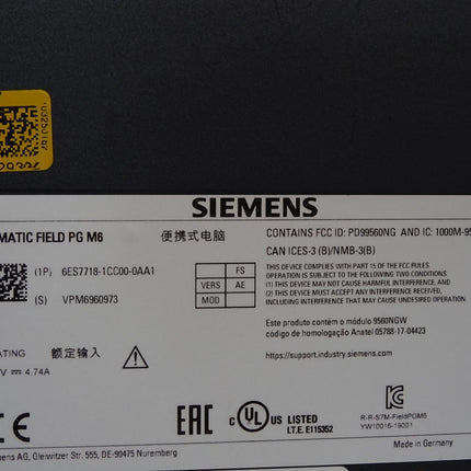 Siemens Simatic Field PG M6 Advanced 6ES7718-1CC00-0AA1 6ES7 718-1CC00-0AA1 - Maranos.de
