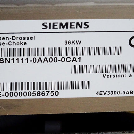 Siemens 3-Phasen-Drossel 6SN1111-0AA00-0CA1 version A