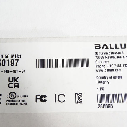 Balluff BIS0197 BIS VM-349-401-S4 Hochleistungs Reader / Neu OVP - Maranos.de