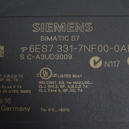 Siemens S7-300 SM331 6ES7331-7NF00-0AB0 6ES7 331-7NF00-0AB0 - Maranos.de