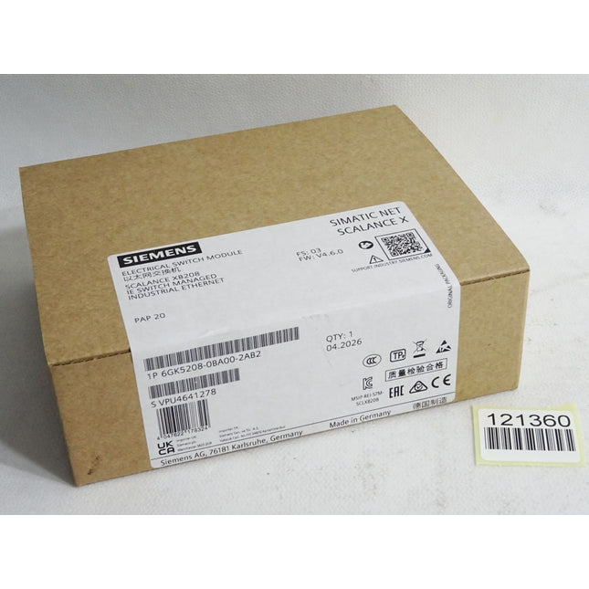 Siemens Scalance XB208 Switch 6GK5208-0BA00-2AB2 / Neu OVP versiegelt