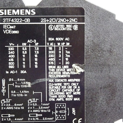Siemens 3TF4322-0B Leistungsschütz - Maranos.de