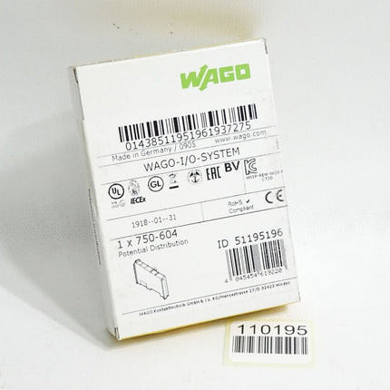 Wago 750-604 Potentialvervielfältigung / Neu OVP versiegelt - Maranos.de