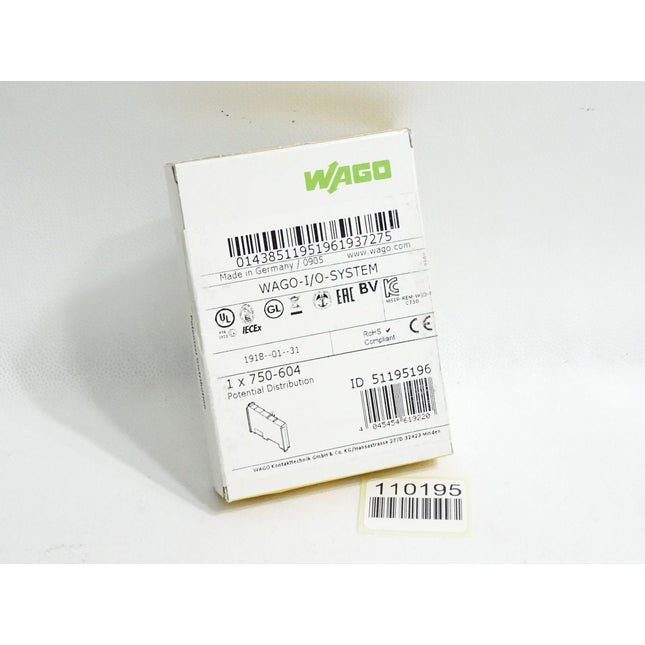 Wago 750-604 Potentialvervielfältigung / Neu OVP versiegelt - Maranos.de