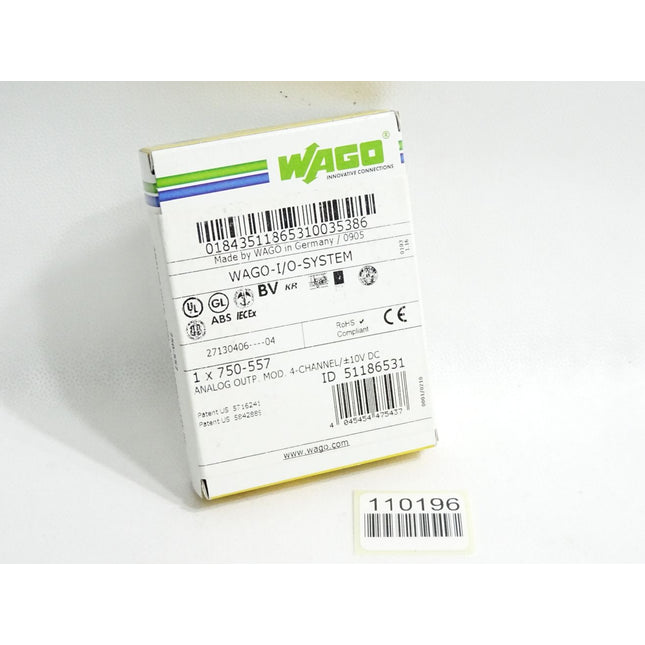 Wago 750-557 4-Kanal-Analogausgang / Neu OVP versiegelt - Maranos.de