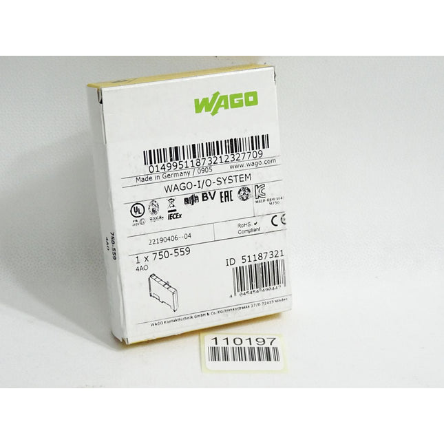 Wago 750-559 4-Kanal-Analogausgang / Neu OVP versiegelt - Maranos.de