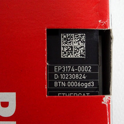 Beckhoff EtherCAT Box 4-Kanal-Analog-Eingang EP3174-0002 / Neu OVP versiegelt
