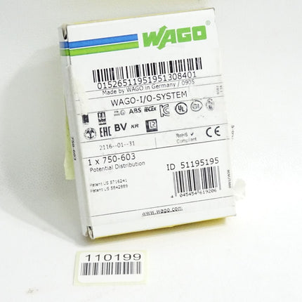 Wago 750-603 Potentialvervielfältigung / Neu OVP - Maranos.de