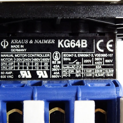 Kraus&Naimer KG64B Lasttrennschalter - Maranos.de